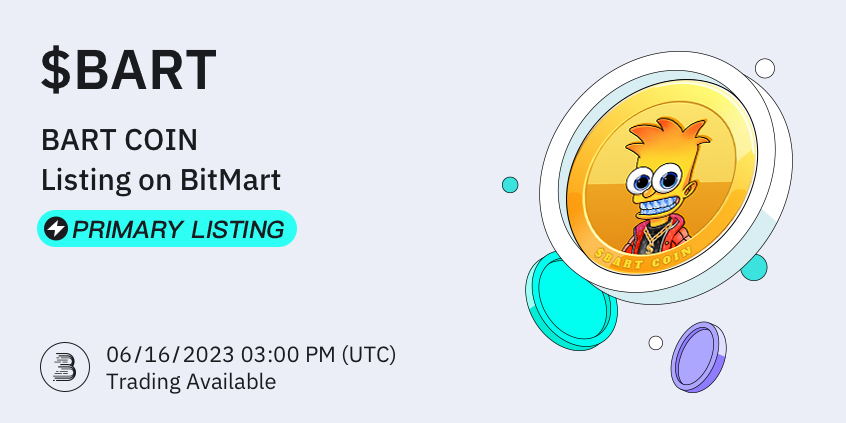 BART COIN BART Primary Listing on BitMart BitMart