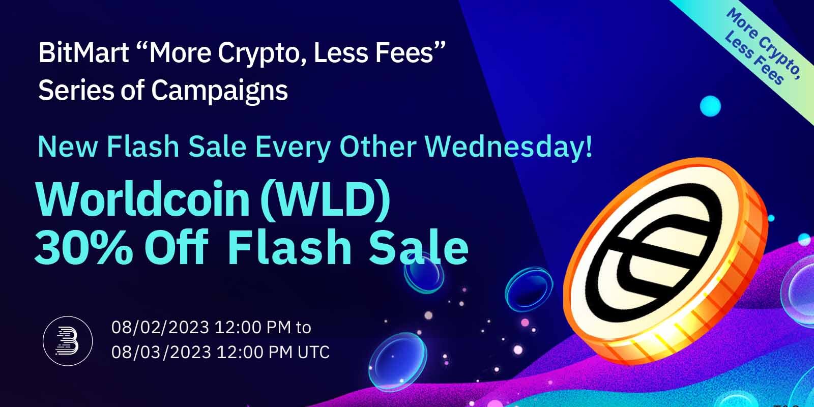 BitMart “More Crypto, Less Fees” Series Of Campaigns Phase 15 - WLD 30% ...