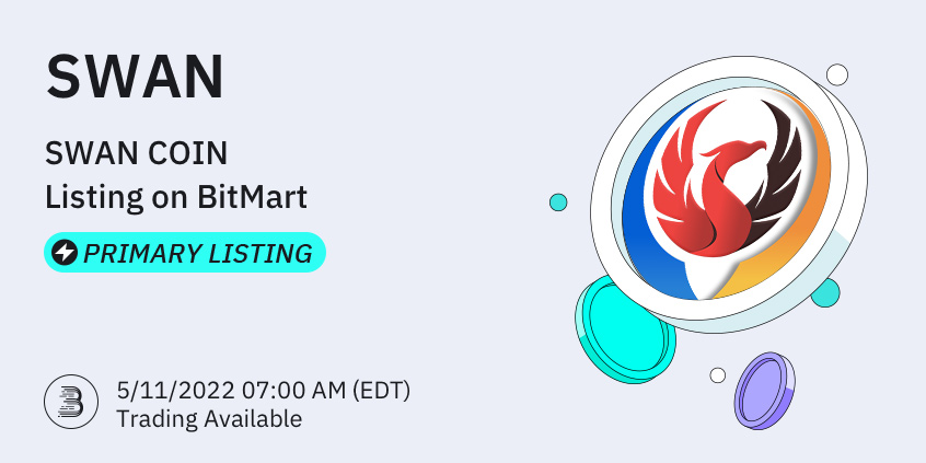 SWAN COIN SWAN Primary Listing on BitMart BitMart